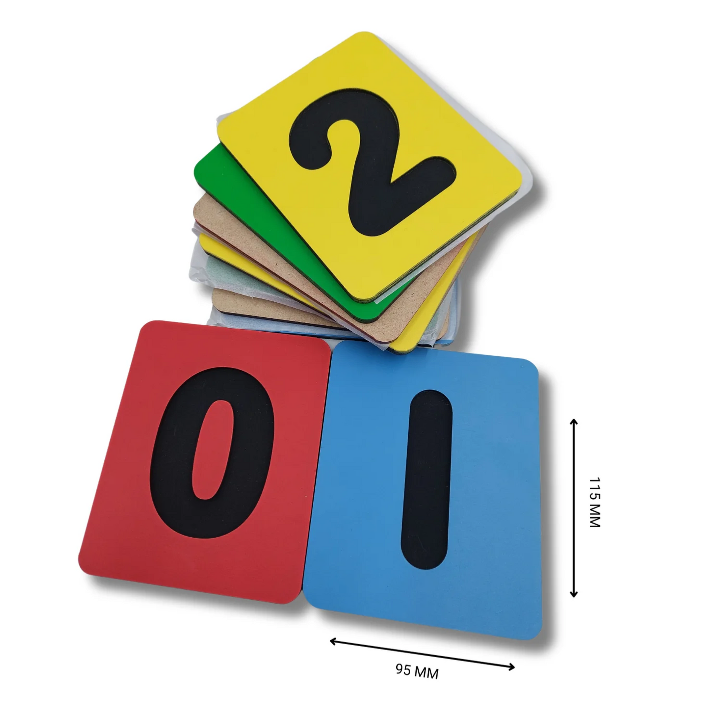 Engraving MDF Numbers Card 0-9 - Educational Wooden Learning Toy