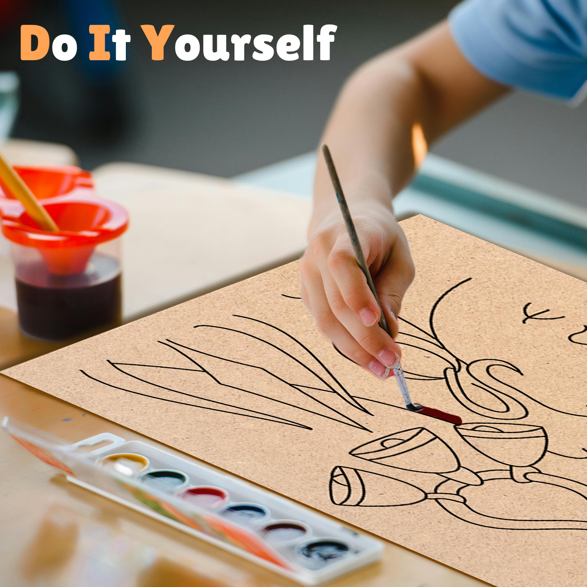 Pre-marked MDF Painting Board - shivchandra Design