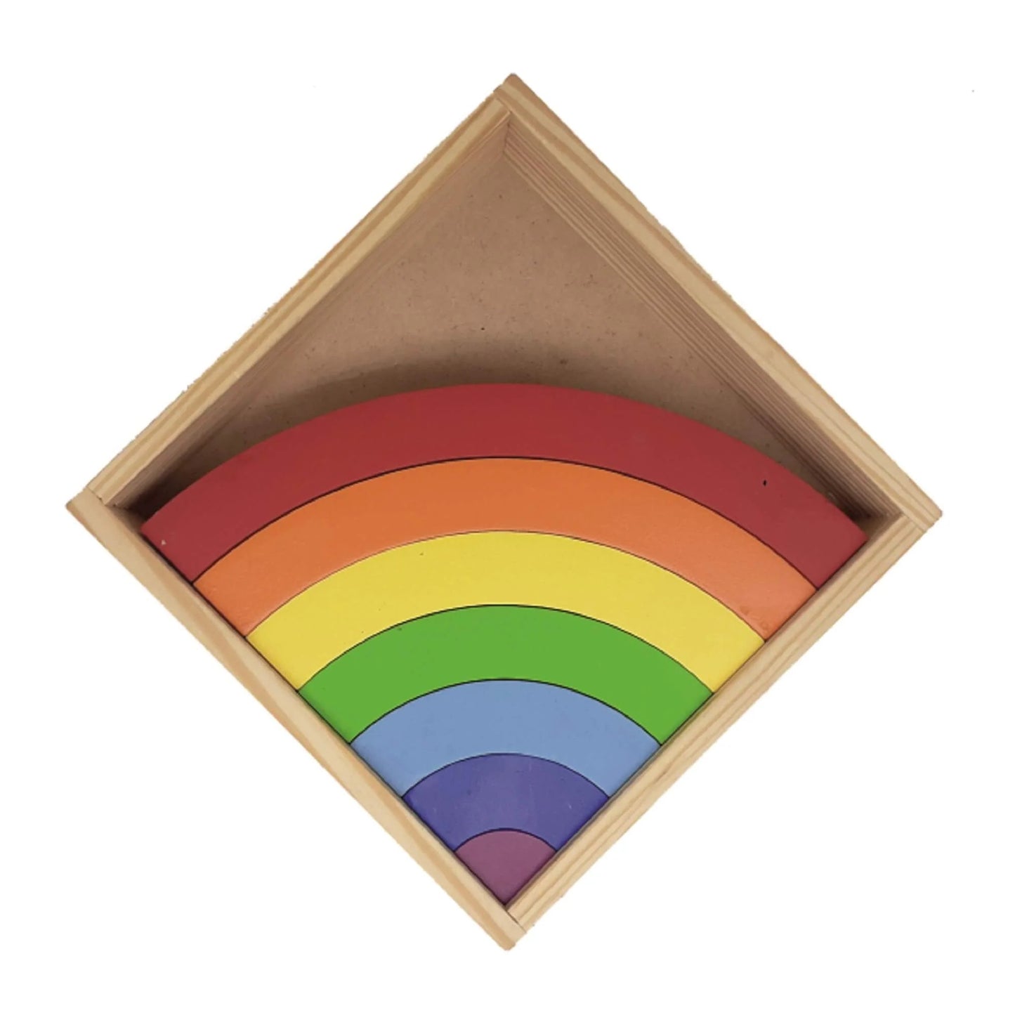 MDF Rainbow Stacking Puzzle - 7 Layer Nesting Arches