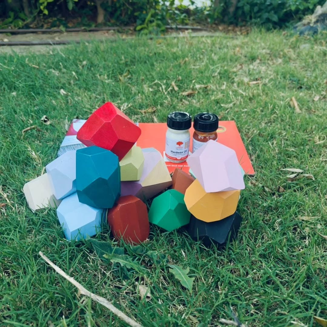 Wooden Balancing Stones - Montessori Stacking Toy