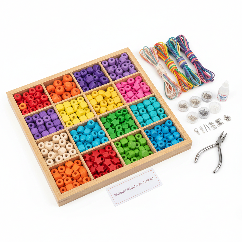 Wooden Bead Craft Kit