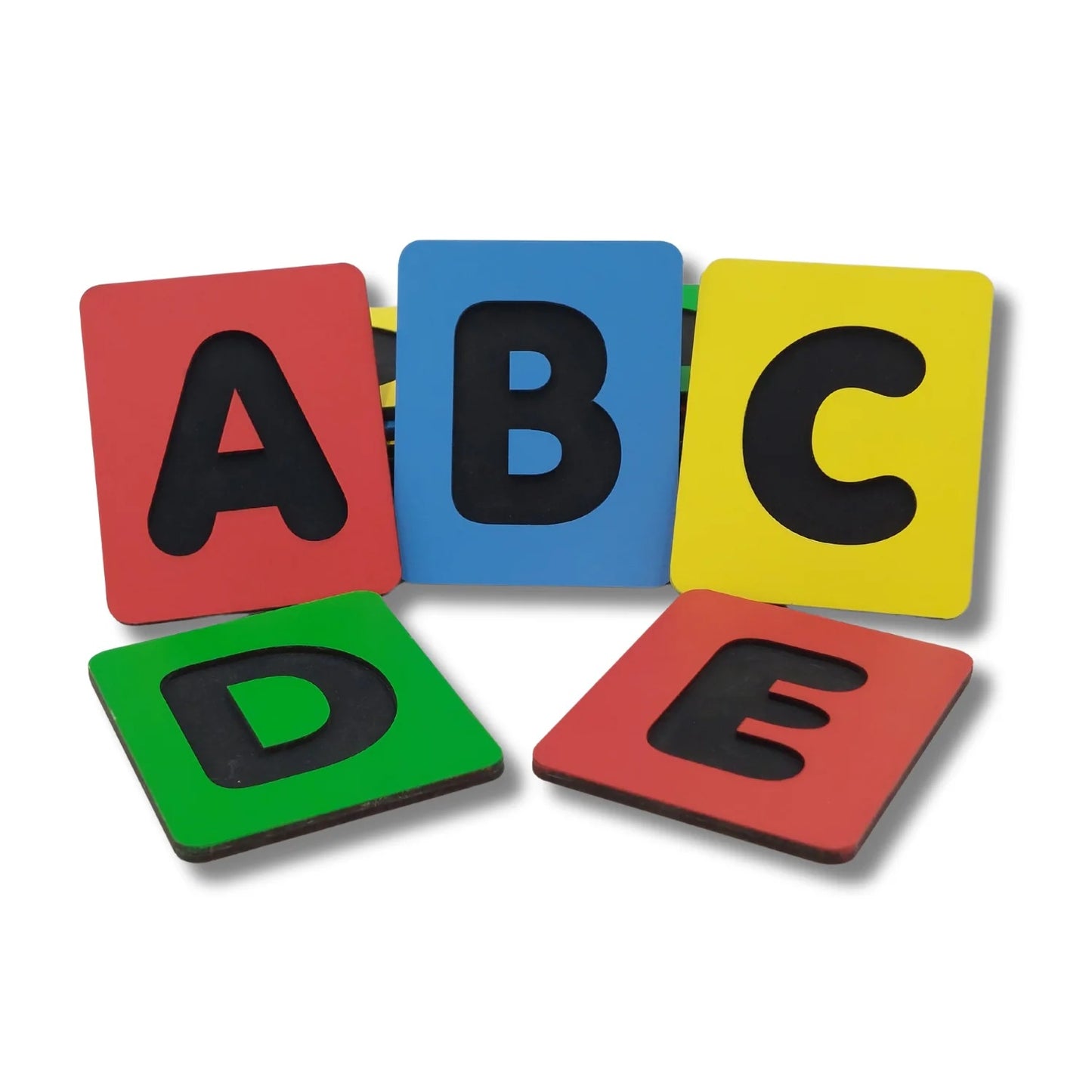 Engraving MDF Alphabet Letters Card - Educational Wooden Learning Toy