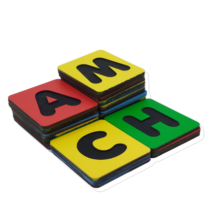 Engraving MDF Alphabet Letters Card - Educational Wooden Learning Toy