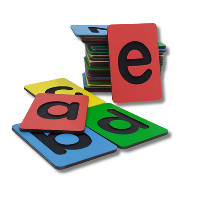 Engraving MDF Lowercase Alphabet Letters Card a-z - Educational Wooden Learning Toy
