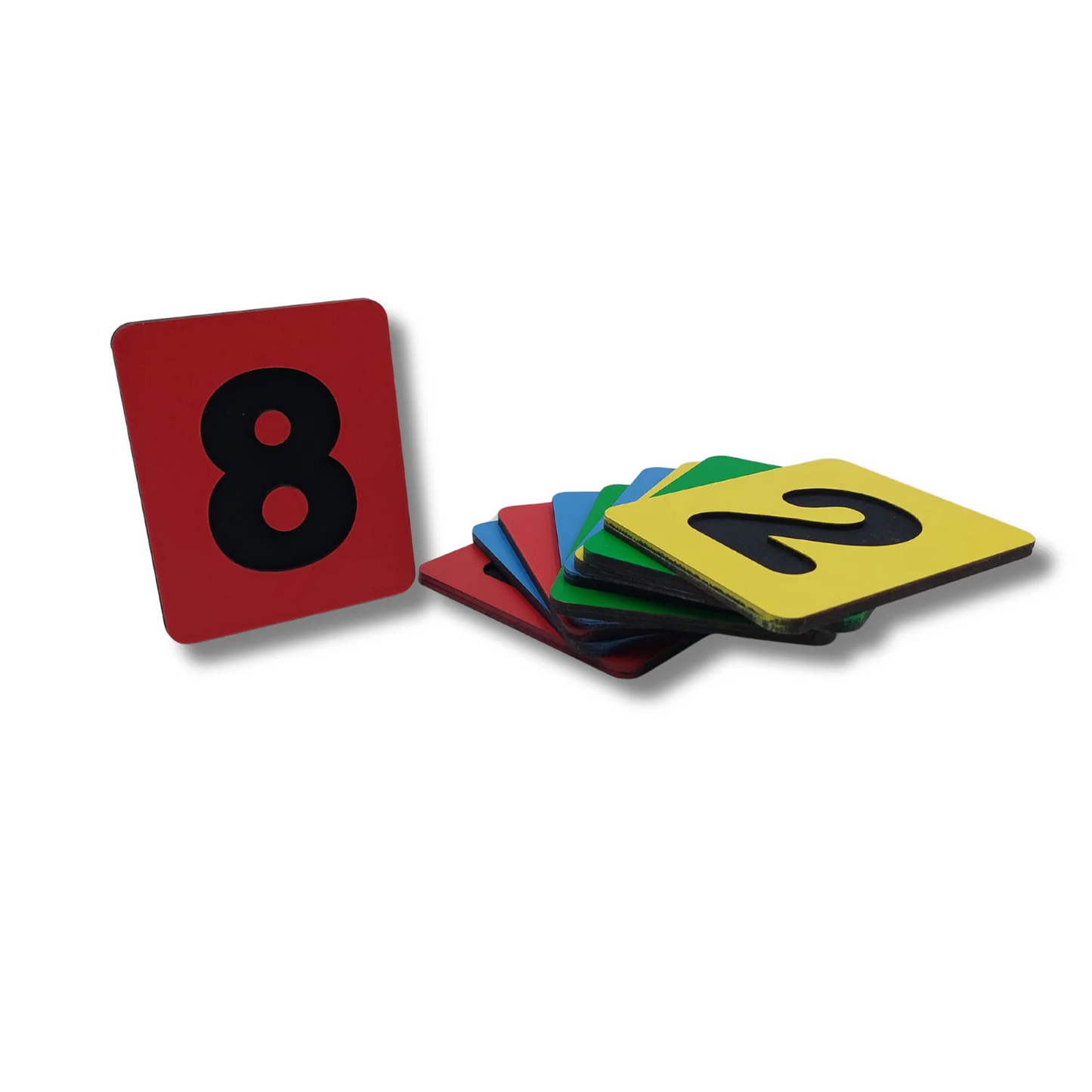 Engraving MDF Numbers Card 0-9 - Educational Wooden Learning Toy