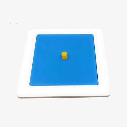 Wooden Square Knob Puzzle - Single Shape Learning Toy