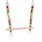 TokyoDo Medium Bird Swing - Colorful Wooden Bead Perch