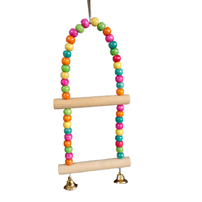 TokyoDo Arch Bird Swing Ladder - 2-Tier with Brass Bells