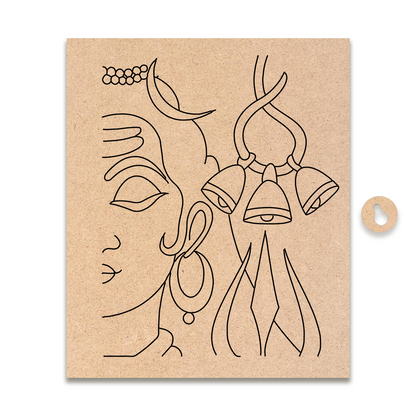 Pre-marked MDF Painting Board - shivchandra Design