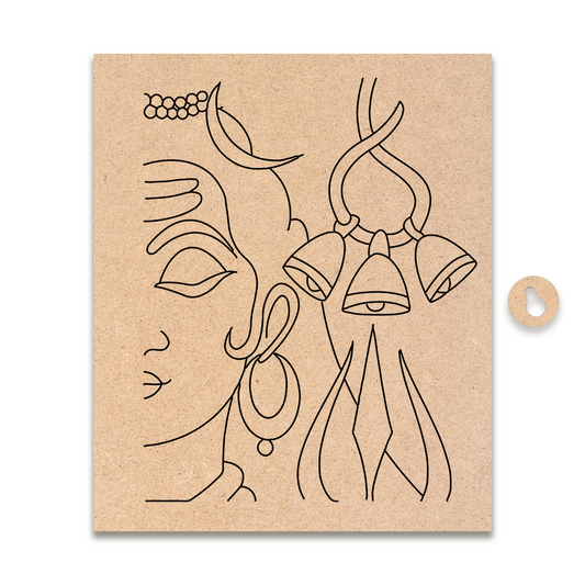 Pre-marked MDF Painting Board - shivchandra Design