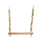 TokyoDo Large Bird Swing - Premium Wooden Perch with Colorful Beads