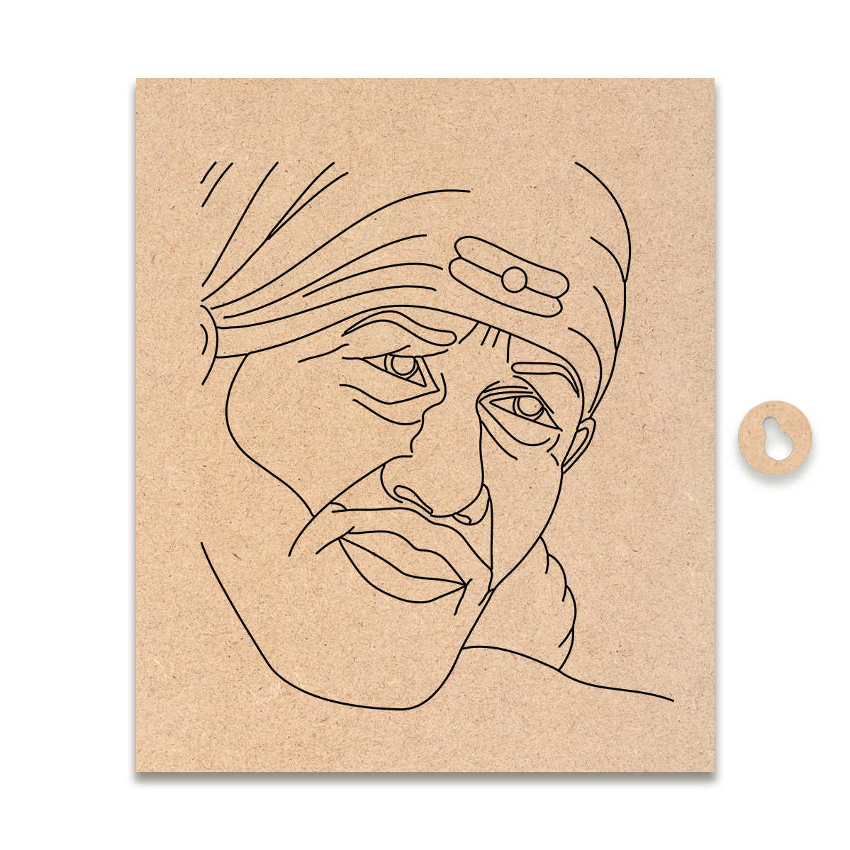 Pre-marked MDF Painting Board - Sai Baba Design