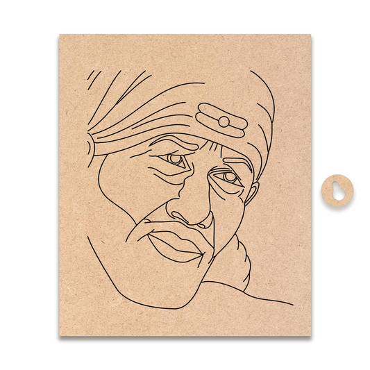 Pre-marked MDF Painting Board - Sai Baba Design
