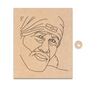 Pre-marked MDF Painting Board - Sai Baba Design