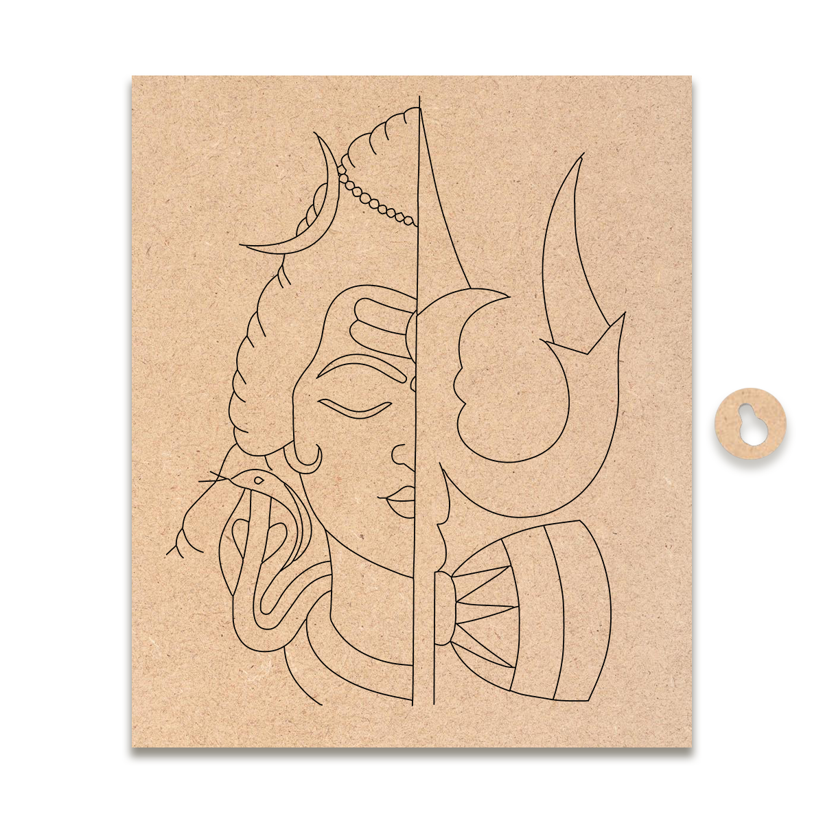 Pre-marked MDF Painting Board - Shiva Moon Design