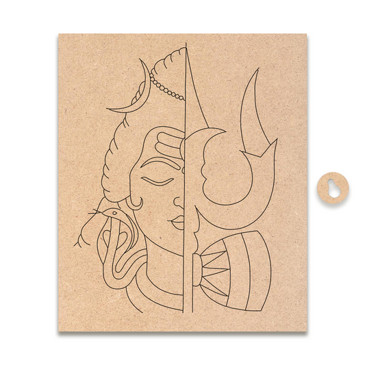 Pre-marked MDF Painting Board - Shiva Moon Design