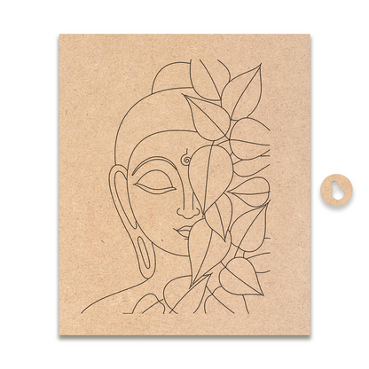 Pre-marked MDF Painting Board - Buddha Design