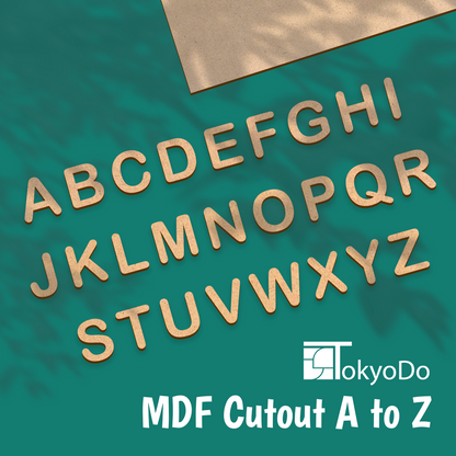 Wooden MDF Alphabet Letter Cutouts A to Z - Learning Set