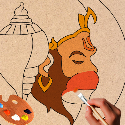 Pre-marked MDF Painting Board - Hanumanjee Design