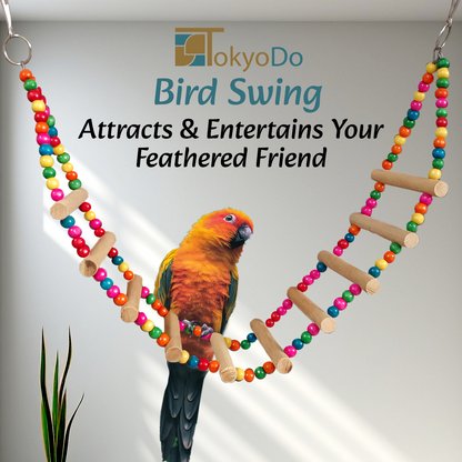 TokyoDo Large Shaped Rope Ladder - Multi-Perch Climbing Toy