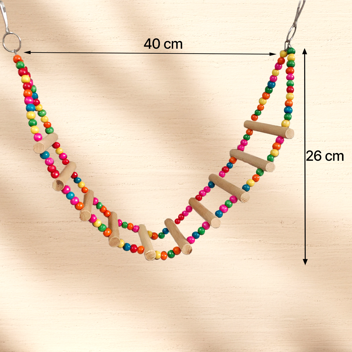 TokyoDo Large Shaped Rope Ladder - Multi-Perch Climbing Toy