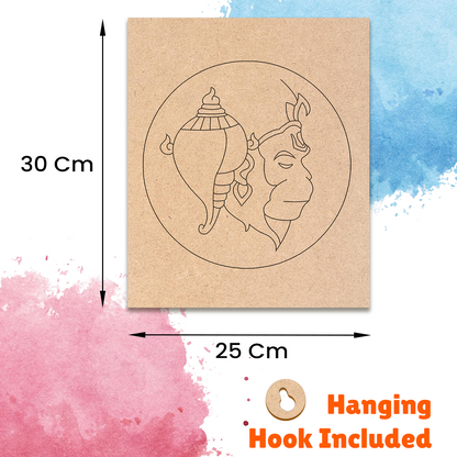 Pre-marked MDF Painting Board - Hanumanjee Design