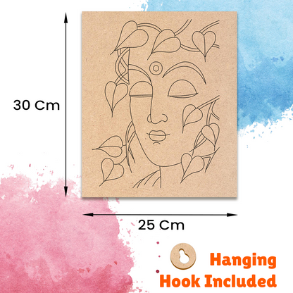 Pre-marked MDF Painting Board - Krishna Design