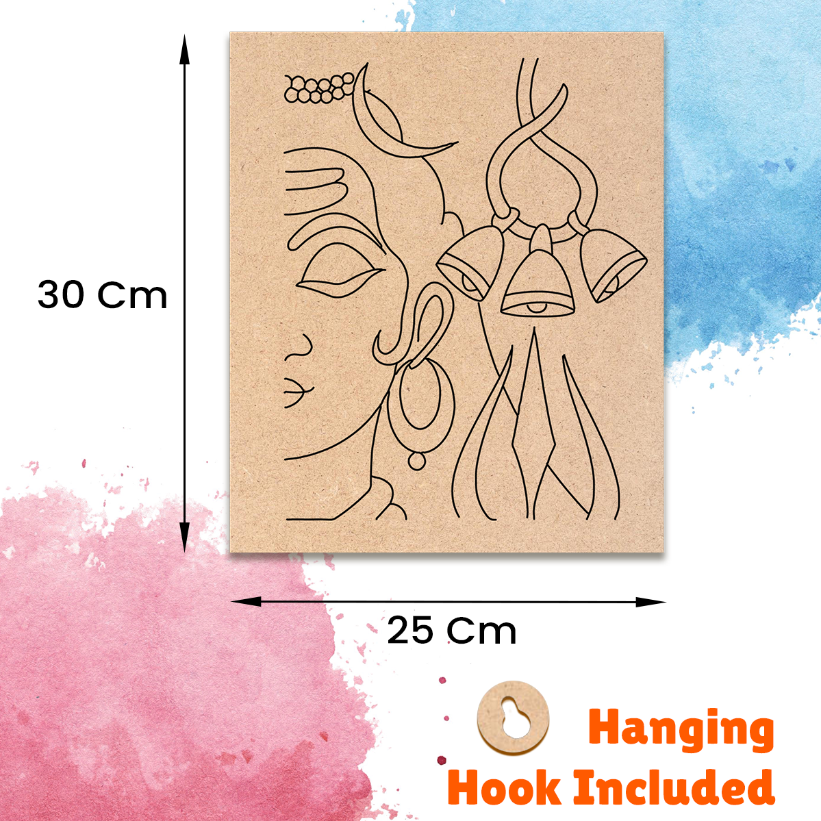 Pre-marked MDF Painting Board - shivchandra Design