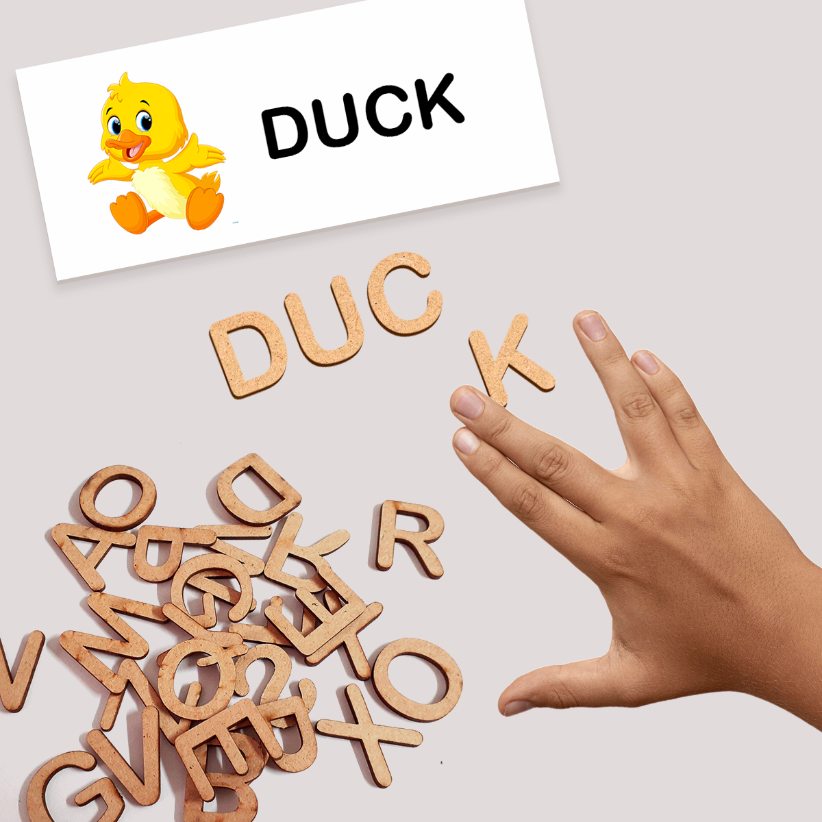 Wooden MDF Alphabet Letter Cutouts A to Z - Learning Set