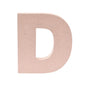 5-Inch Wooden Capital Letter D - MDF Cutout