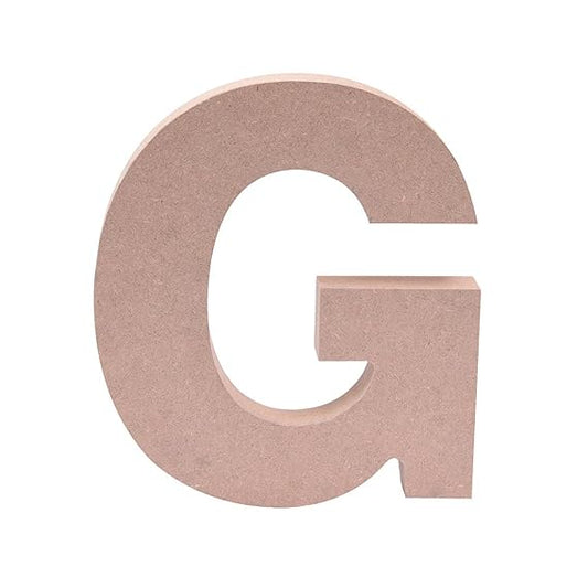 5-Inch Wooden Capital Letter G - MDF Cutout