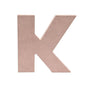 5-Inch Wooden Capital Letter K - MDF Cutout