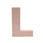 5-Inch Wooden Capital Letter L - MDF Cutout