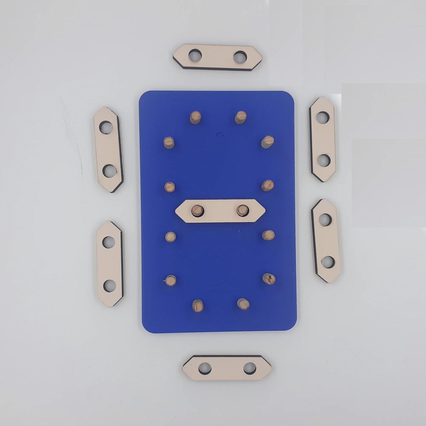 Digital Number Puzzle - Wooden Construction Learning Board