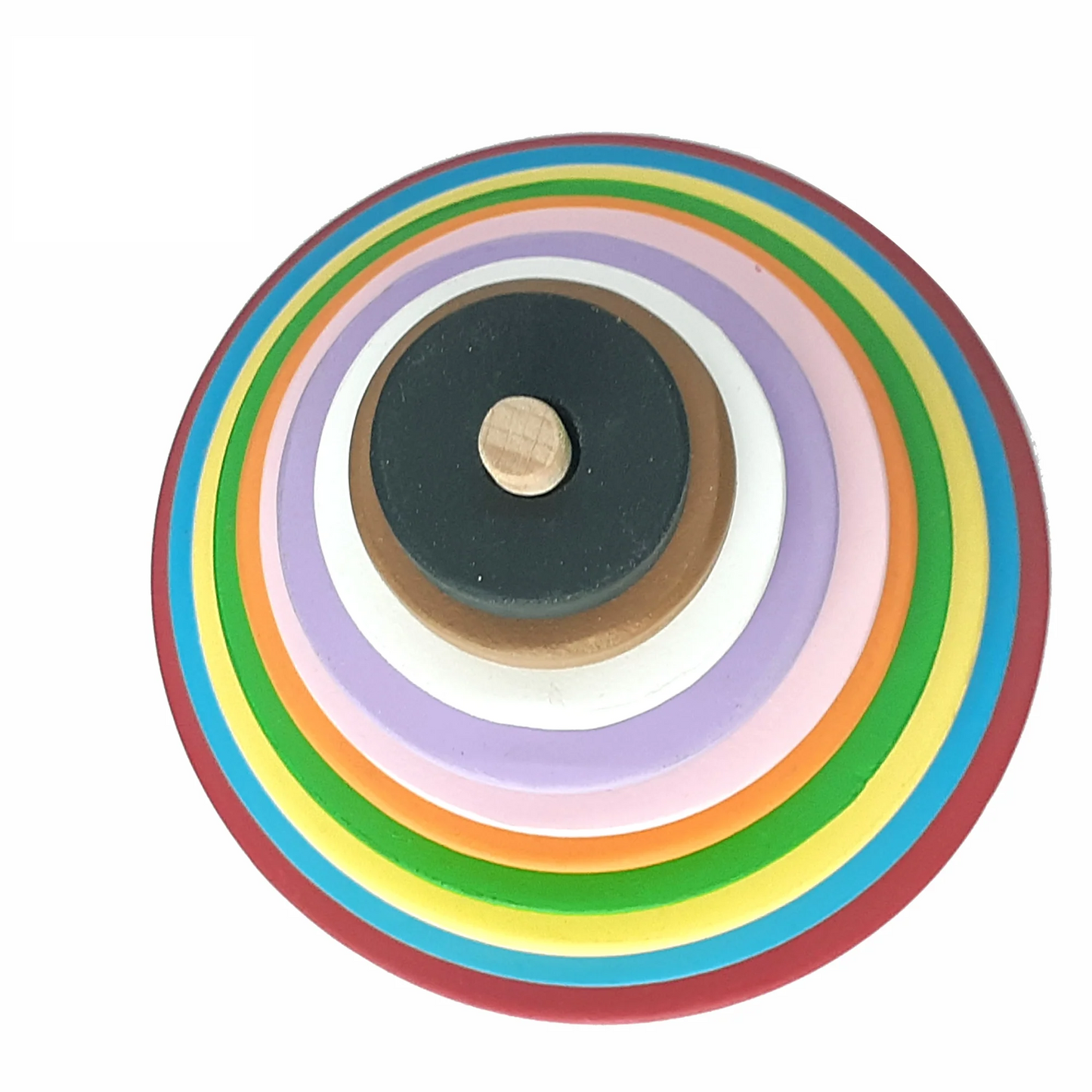 Rainbow Ring Stacking Tower - Classic Wooden Toy