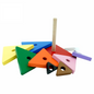 Triangle Stacking Pyramid Tower - 10 Piece Wooden Geometric Puzzle for Toddlers