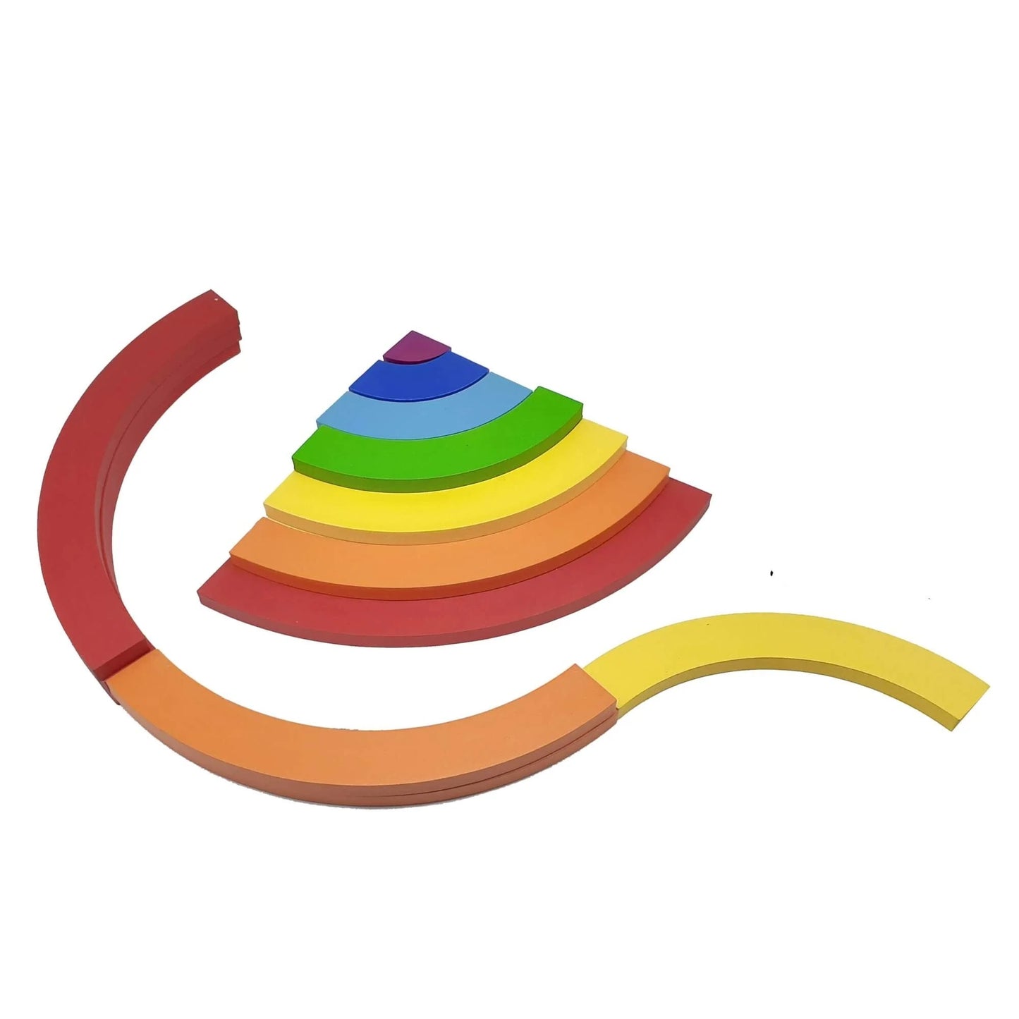 MDF Rainbow Stacking Puzzle - 7 Layer Nesting Arches