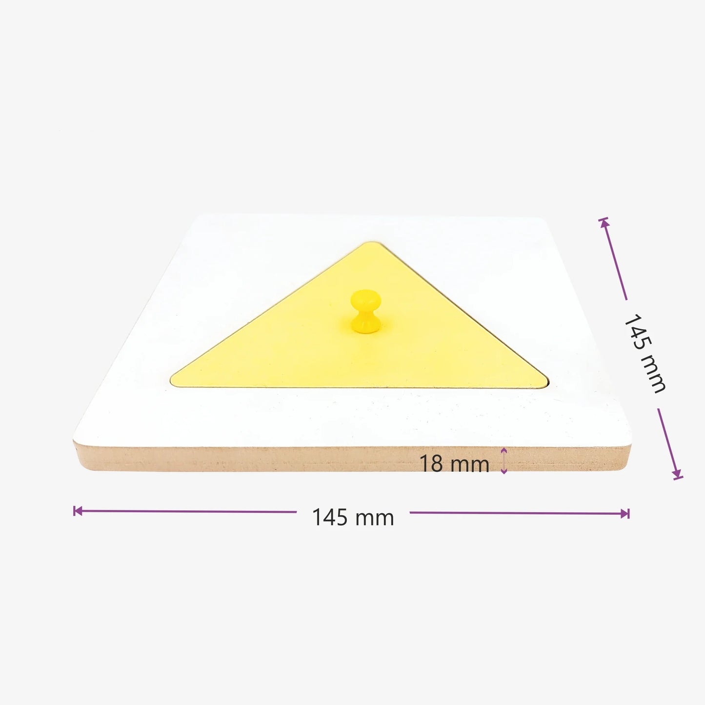 Wooden Triangle Puzzle - Educational Shape Learning Toy