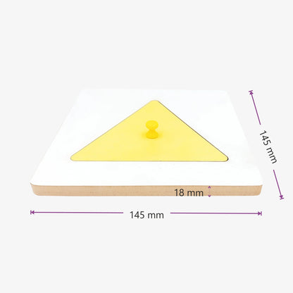 Wooden Triangle Puzzle - Educational Shape Learning Toy