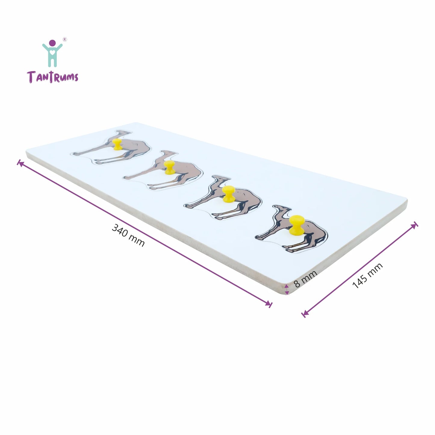 Wooden Camel Seriation Puzzle - Size Sequencing Toy