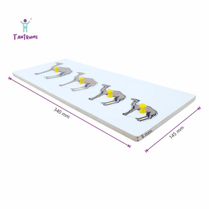 Wooden Camel Seriation Puzzle - Size Sequencing Toy