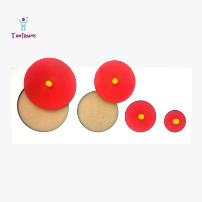 Wooden Circle Seriation Puzzle - Size Sequencing Toy