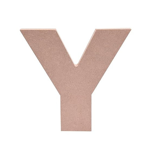 5-Inch Wooden Capital Letter Y - MDF Cutout