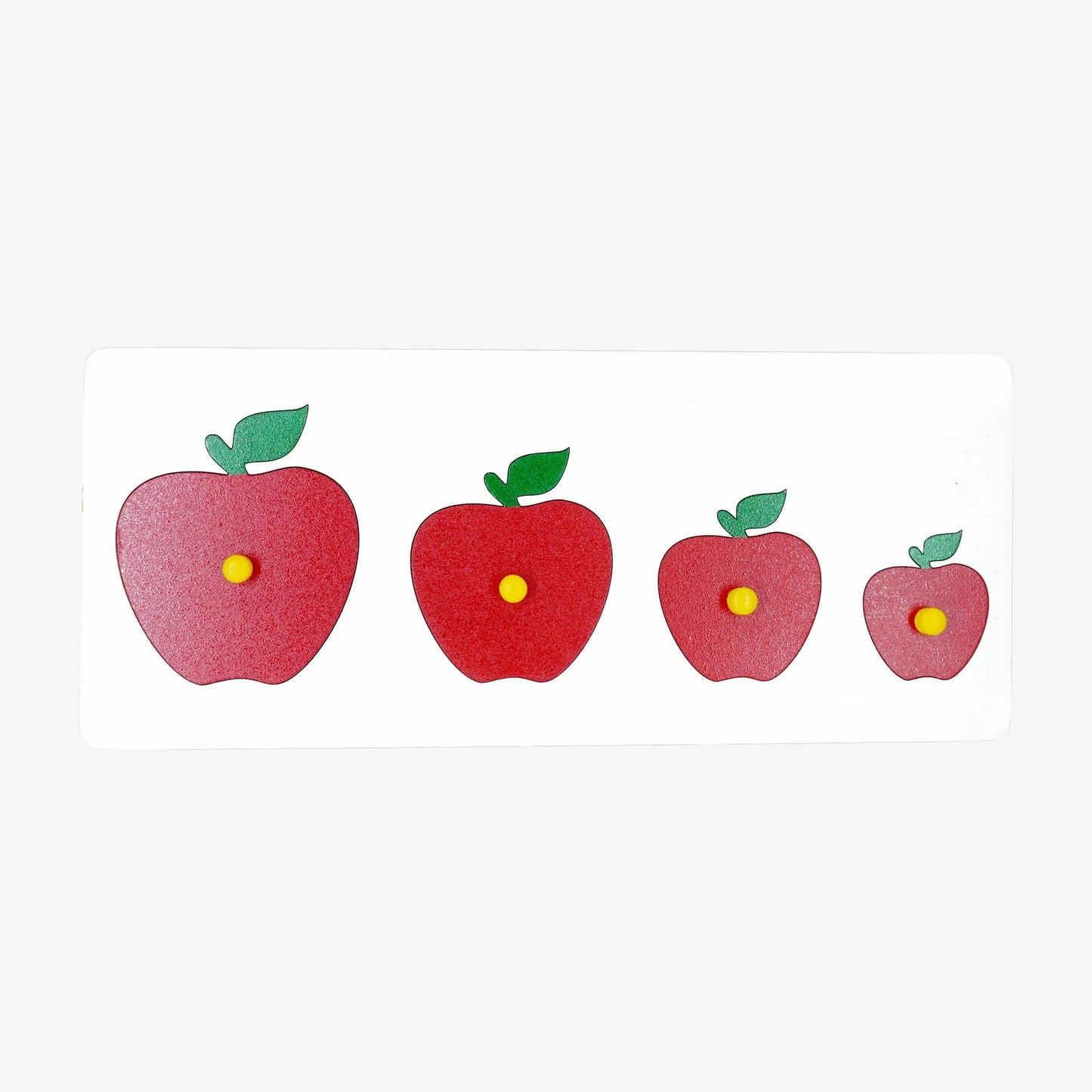 Wooden Apple Seriation Puzzle - Size Sequencing Toy