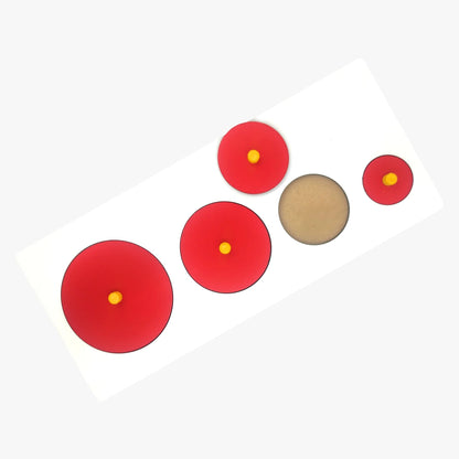 Wooden Circle Seriation Puzzle - Size Sequencing Toy