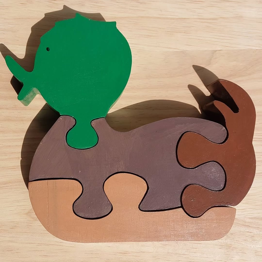 Wooden Duck Puzzle - Educational Animal Puzzle