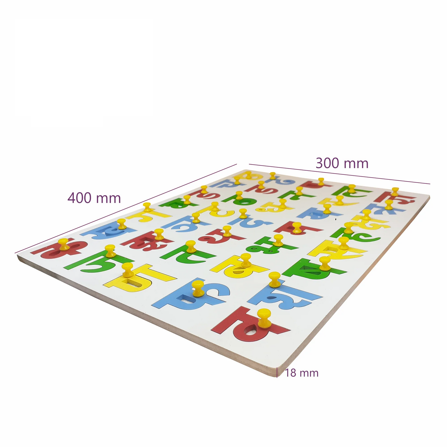 Wooden Hindi Consonants (Vyanjan) Puzzle - Complete Alphabet