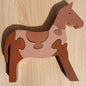 Wooden Horse Puzzle - Educational Animal Toy