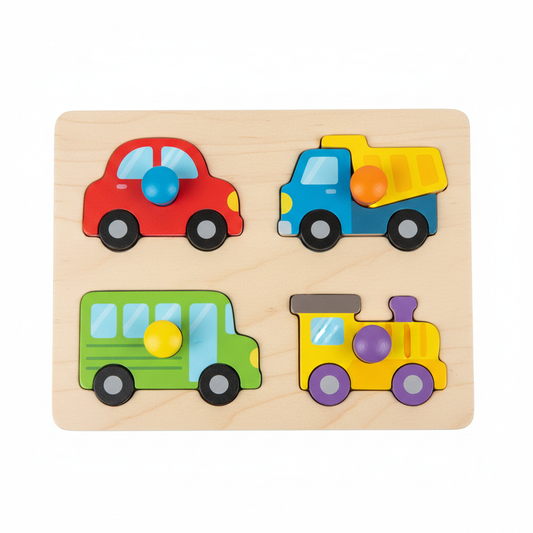 Wooden Vehicles Chunky Puzzle