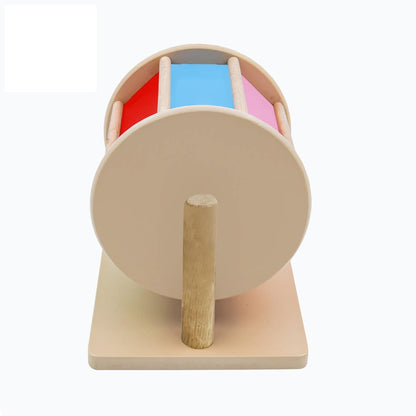 Wooden Color Wheel Roller - Montessori Sensory Toy